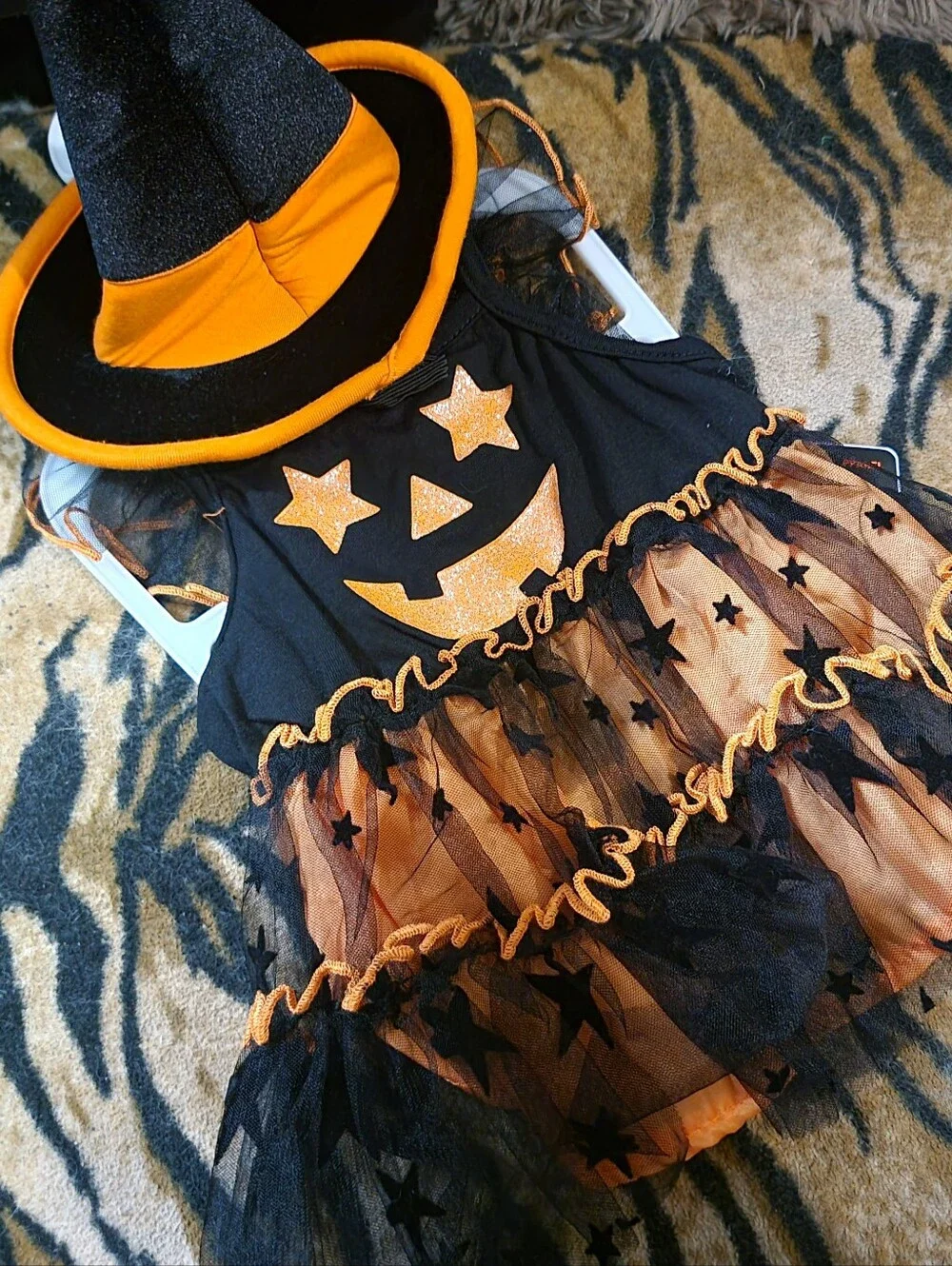 Halloween Pet Costume Dog Or Cat Witch Dress Xs Sm Ea. New W Tag